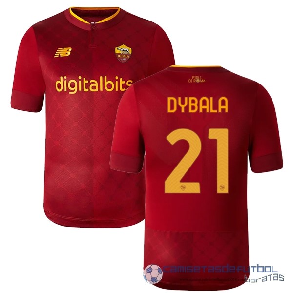 NO.21 Dybala Casa Camiseta As Roma Equipación 2022 2023 Rojo