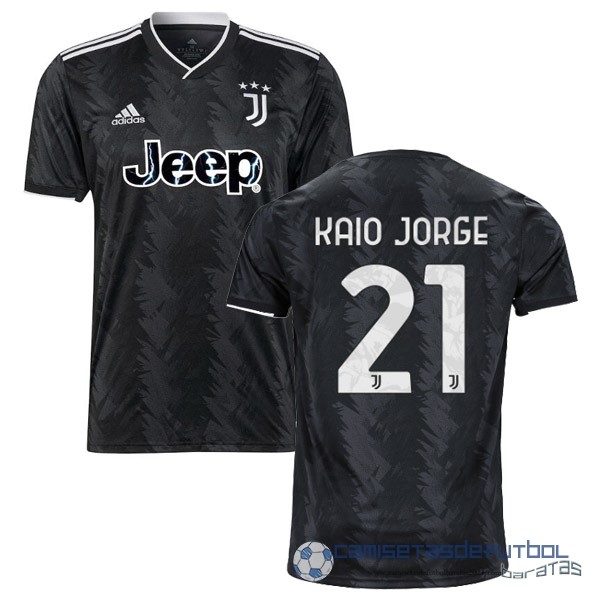 NO.21 Kaio Jorge Segunda Camiseta Juventus Equipación 2022 2023 Negro