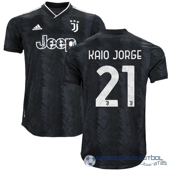 NO.21 Kaio Jorge Tailandia Segunda Jugadores Camiseta Juventus Equipación 2022 2023 Negro