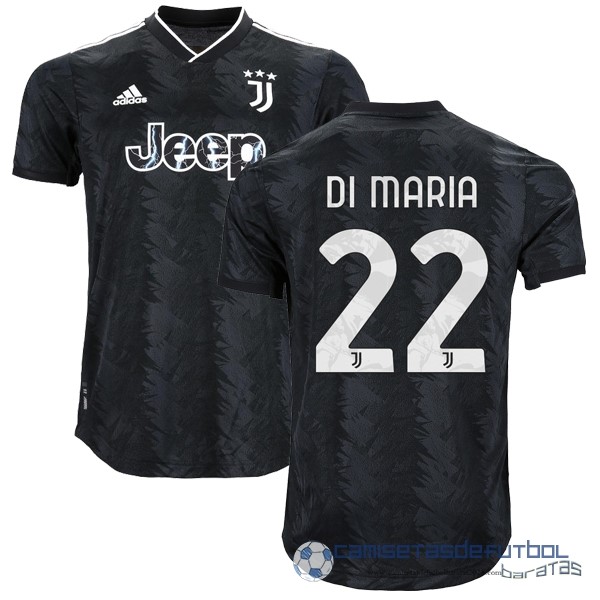 NO.22 Di Maria Tailandia Segunda Jugadores Camiseta Juventus Equipación 2022 2023 Negro