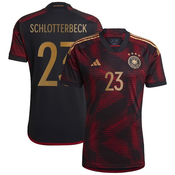 NO.23 Schlotterbeck Segunda Camiseta Alemania 2022 Rojo