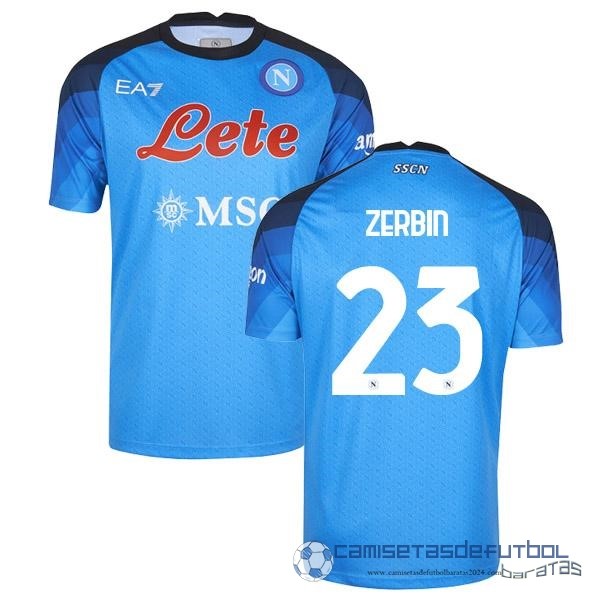 NO.23 Zerbin Casa Camiseta Napoli Equipación 2022 2023 Azul