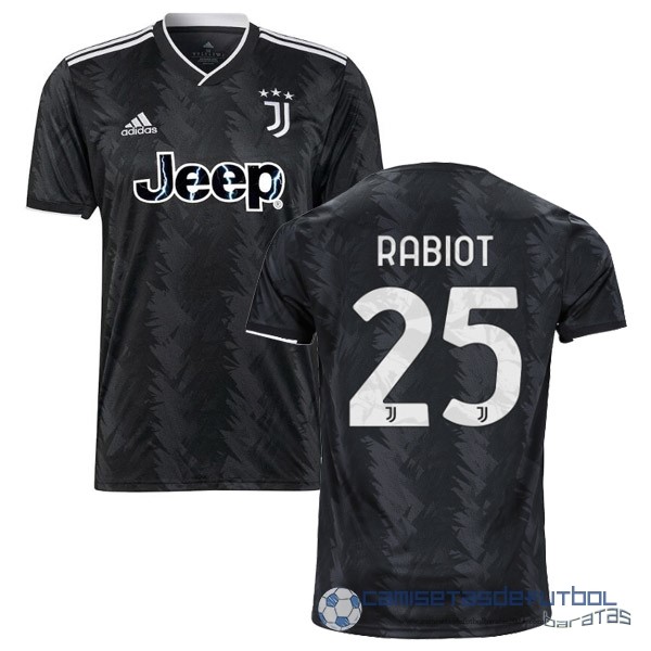 NO.25 Rabiot Segunda Camiseta Juventus Equipación 2022 2023 Negro