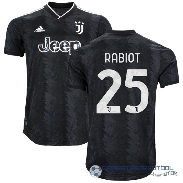 NO.25 Rabiot Tailandia Segunda Jugadores Camiseta Juventus Equipación 2022 2023 Negro