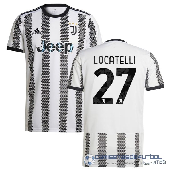 NO.27 Locatelli Casa Camiseta Juventus Equipación 2022 2023 Blanco Negro