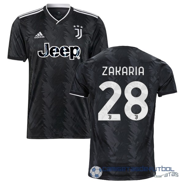 NO.28 Zakaria Segunda Camiseta Juventus Equipación 2022 2023 Negro