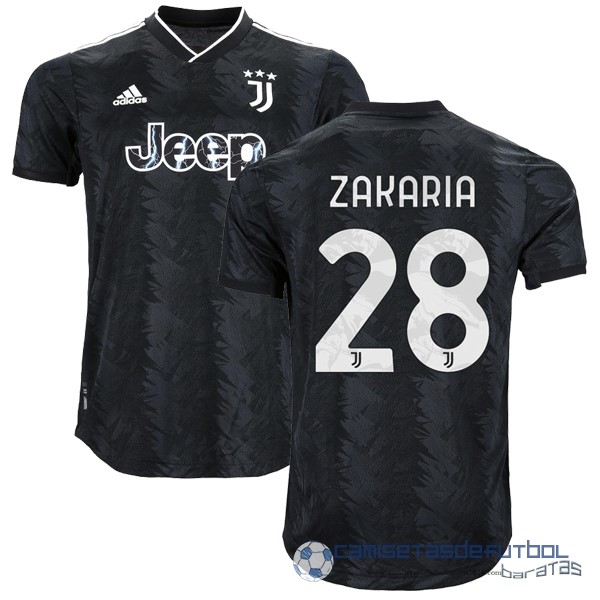 NO.28 Zakaria Tailandia Segunda Jugadores Camiseta Juventus Equipación 2022 2023 Negro