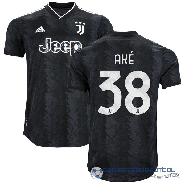 NO.38 Aké Tailandia Segunda Jugadores Camiseta Juventus Equipación 2022 2023 Negro