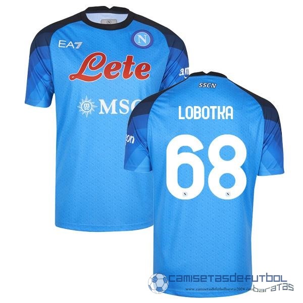 NO.68 Lobotka Casa Camiseta Napoli Equipación 2022 2023 Azul