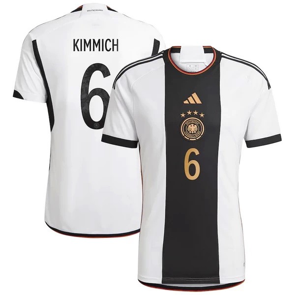 NO.6 Kimmich Casa Camiseta Alemania 2022 Blanco