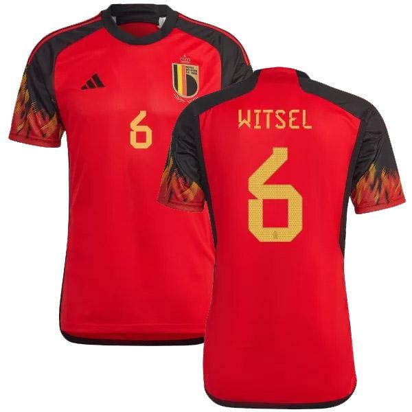 NO.6 Witsel Casa Camiseta Bélgica 2022 Rojo