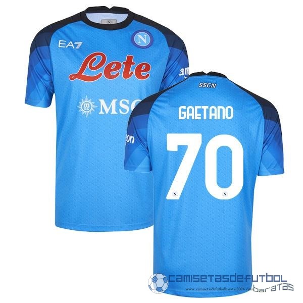 NO.70 Gaetano Casa Camiseta Napoli Equipación 2022 2023 Azul