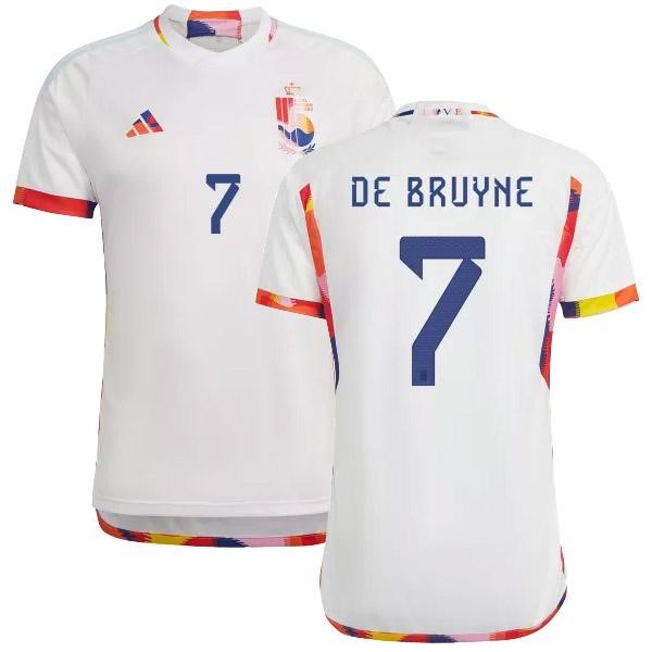 NO.7 De Bruyne Segunda Camiseta Bélgica 2022 Rojo
