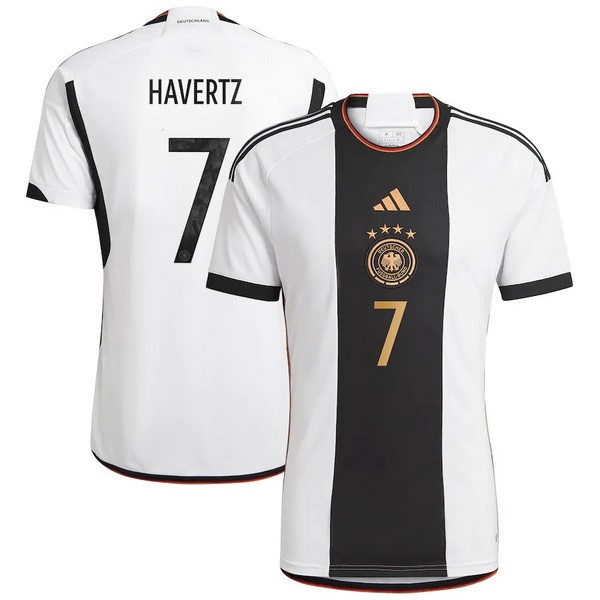 NO.7 Havertz Casa Camiseta Alemania 2022 Blanco