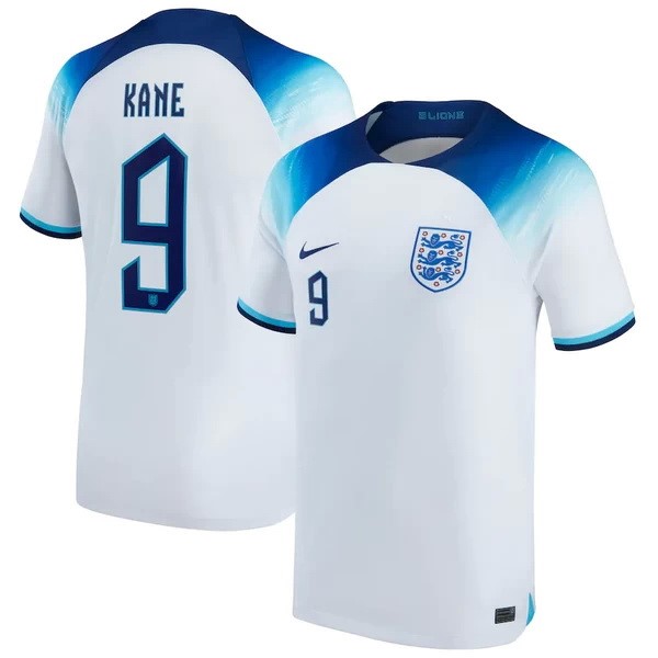 NO.9 Kane Casa Camiseta Inglaterra 2022 Blanco