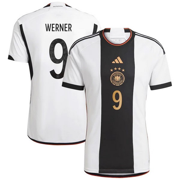 NO.9 Werner Casa Camiseta Alemania 2022 Blanco