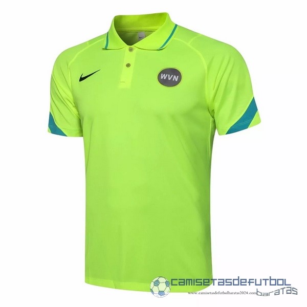 Polo Inter Milán Equipación 2021 2022 Verde Fluorescente