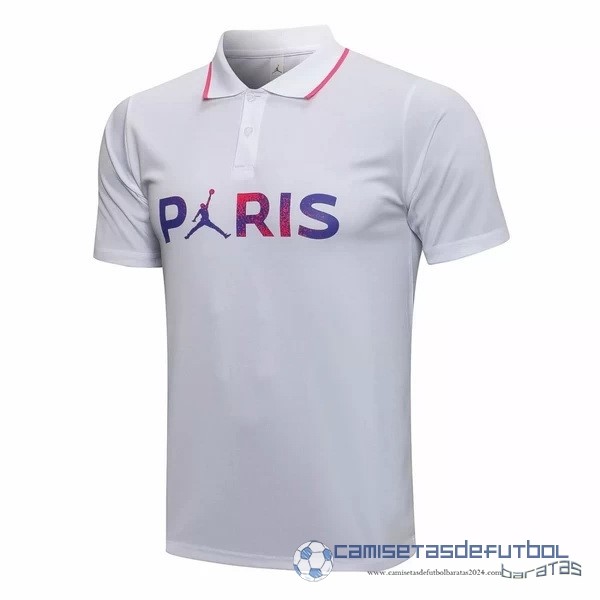 Polo Paris Saint Germain Equipación 2021 2022 Blanco Purpura