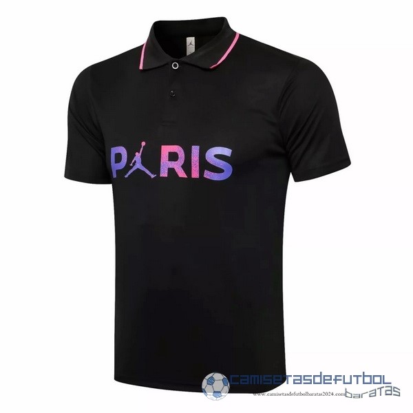 Polo Paris Saint Germain Equipación 2021 2022 Negro Purpura