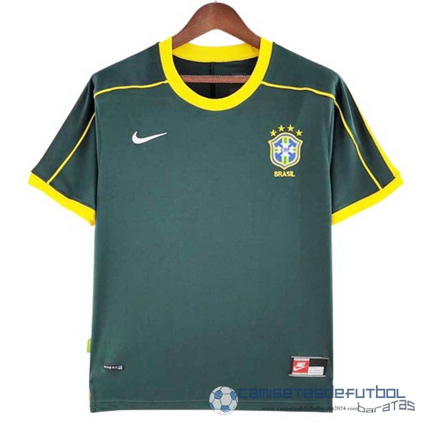Portero Camiseta Brasil Retro Equipación 1998 Verde