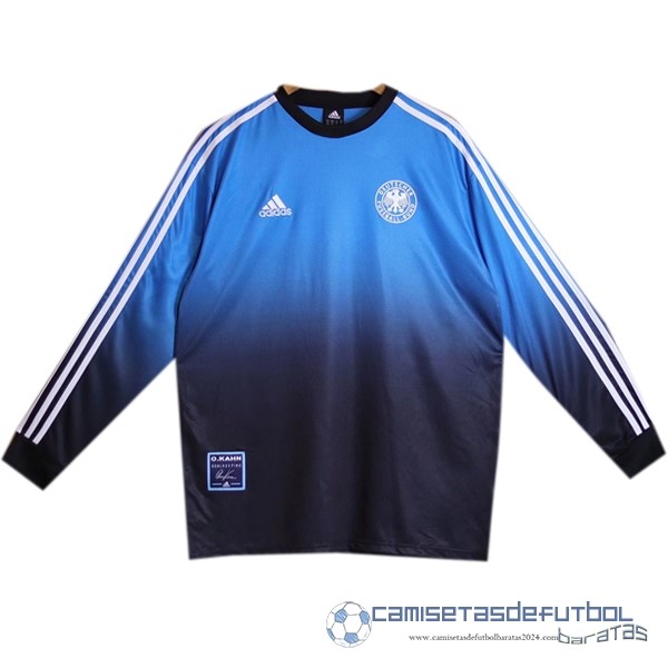 Portero Manga Larga Camiseta Alemania Retro Equipación 2002 Azul