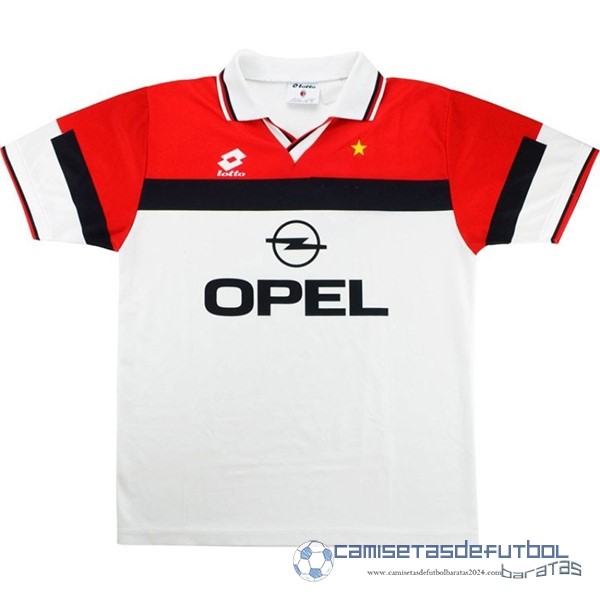 Segunda Camiseta AC Milan Retro Equipación 1994 1995 Blanco
