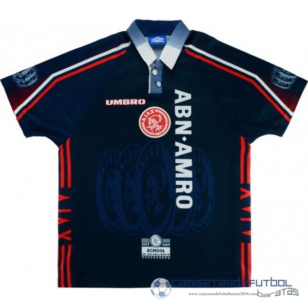 Segunda Camiseta Ajax Retro Equipación 1997 1998 Negro