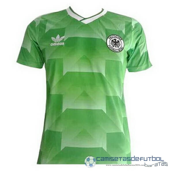 Segunda Camiseta Alemania Retro Equipación 1988 Verde