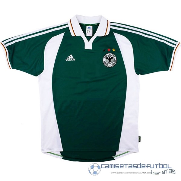 Segunda Camiseta Alemania Retro Equipación 2000 2002 Verde