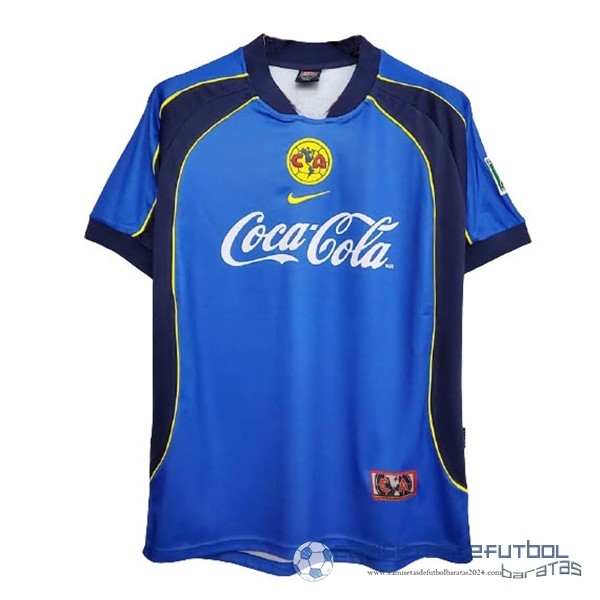Segunda Camiseta América Retro Equipación 2001 2002 Azul