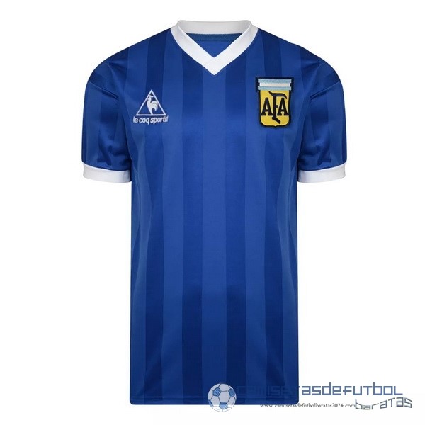 Segunda Camiseta Argentina Retro Equipación 1986 Azul