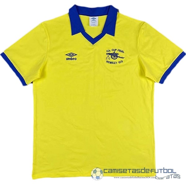 Segunda Camiseta Arsenal Retro Equipación 1971 Amarillo