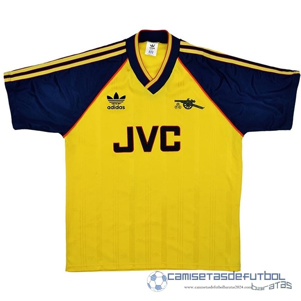Segunda Camiseta Arsenal Retro Equipación 1988 1991 Amarillo