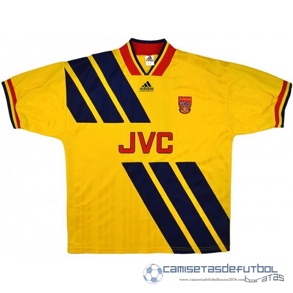 Segunda Camiseta Arsenal Retro Equipación 1993 1994 Amarillo