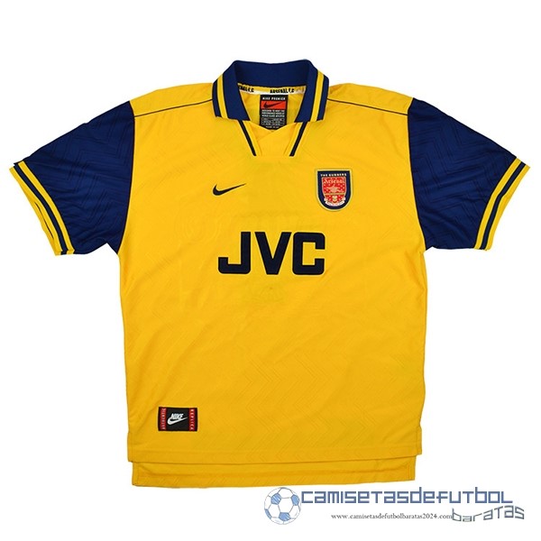 Segunda Camiseta Arsenal Retro Equipación 1996 1997 Amarillo