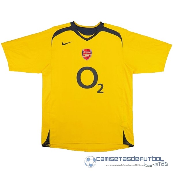 Segunda Camiseta Arsenal Retro Equipación 2005 2006 Amarillo
