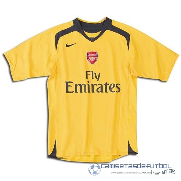 Segunda Camiseta Arsenal Retro Equipación 2006 2007 Amarillo