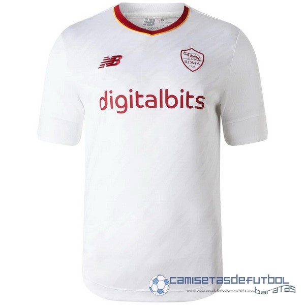Segunda Camiseta As Roma Equipación 2022 2023 Blanco