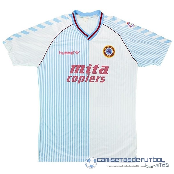 Segunda Camiseta Aston Villa Retro Equipación 1988 1989 Blanco
