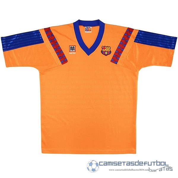 Segunda Camiseta Barcelona Retro Equipación 1991 1992 Naranja