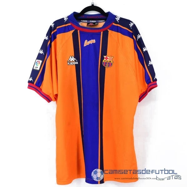 Segunda Camiseta Barcelona Retro Equipación 1997 1998 Naranja