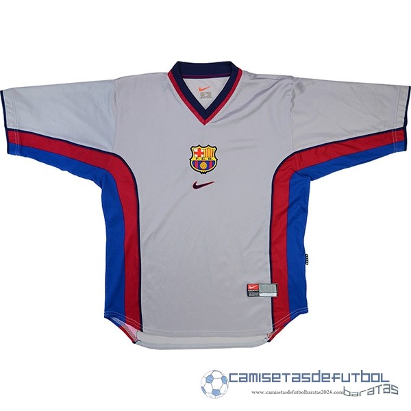 Segunda Camiseta Barcelona Retro Equipación 1998 2001 Gris