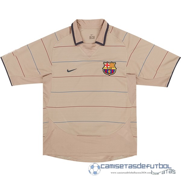 Segunda Camiseta Barcelona Retro Equipación 2003 2005 Amarillo