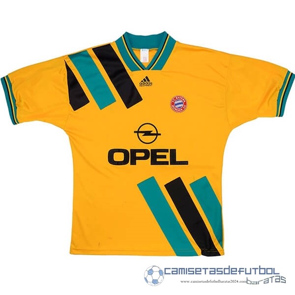 Segunda Camiseta Bayern Múnich Retro Equipación 1993 1995 Amarillo