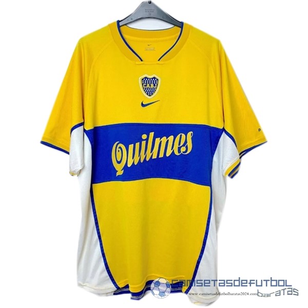 Segunda Camiseta Boca Juniors Retro Equipación 2001 2002 Amarillo