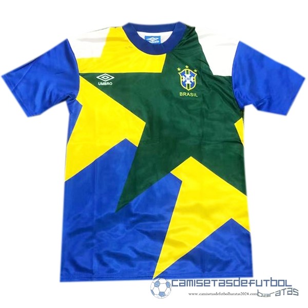 Segunda Camiseta Brasil Retro Equipación 1991 1994 Azul