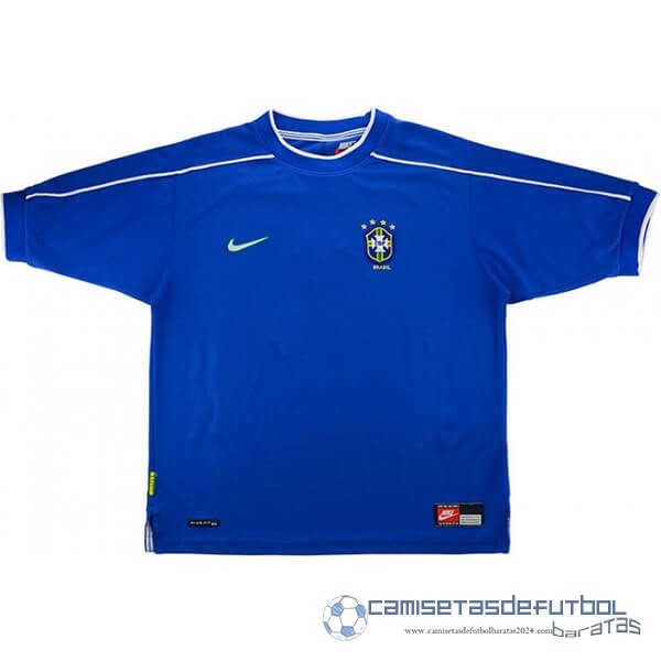Segunda Camiseta Brasil Retro Equipación 1998 Azul