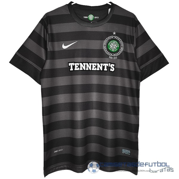 Segunda Camiseta Celtic Retro Equipación 2012 2013 Negro