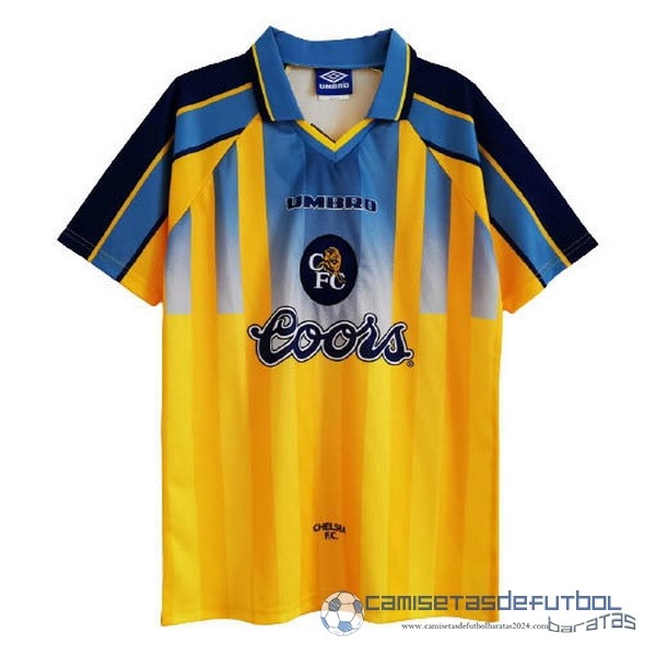 Segunda Camiseta Chelsea Retro Equipación 1995 1996 Amarillo
