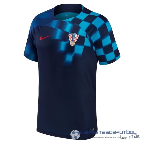 Segunda Camiseta Croacia 2022 Azul